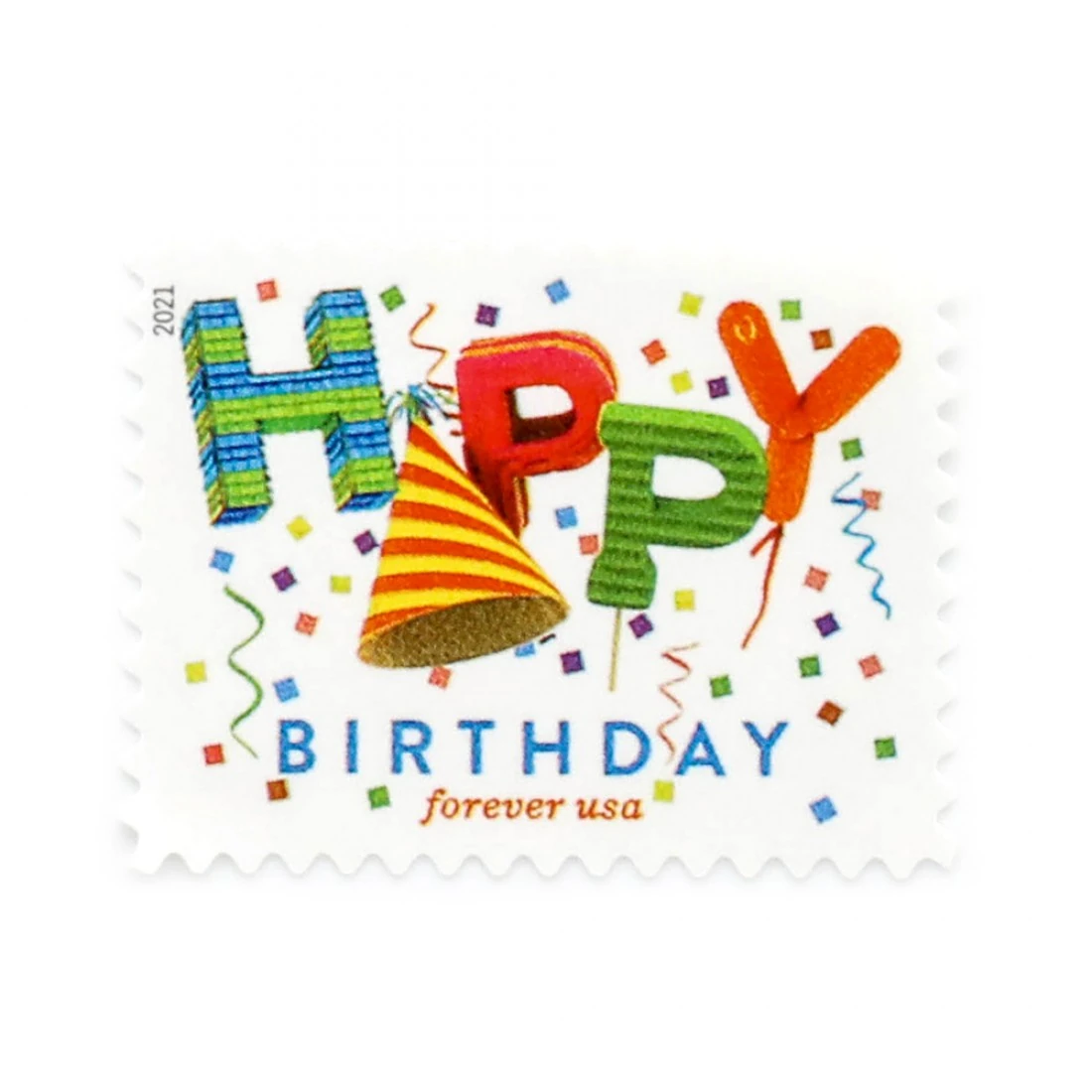 product_image_1767475064 US 2021 Happy Birthday Stamps Forever